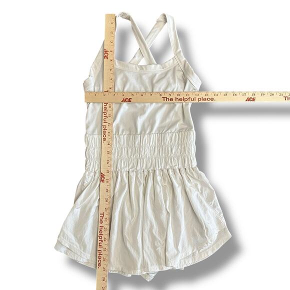 Free People Movement FP‎ Movement White Romper Small Cross Back Skirted Playsuit - Picture 4 of 11